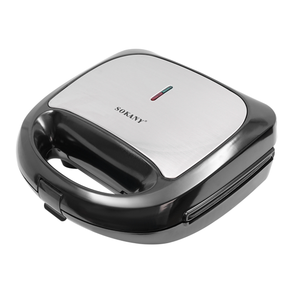 3-in-1 Sandwich-wafelmaker Geschikt voor het bakken van pannenkoeken Muffins Wafels Sandwiches Donuts 9,45*9,45*3,54 in roestvrij staal 750W