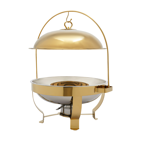 Gold Chafing Dish Buffet Set Buffet Servers en Warmers Set Ronde Chafers en Buffet Warmers Sets Gebruikt In Hotels Cafetaria's Restaurants