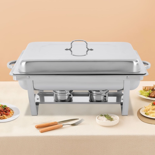Set van 3 ovenschalen 9 l - 3 roestvrijstalen warmhoudcontainers
