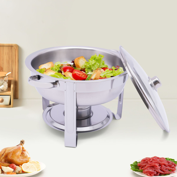 3,5L roestvrijstalen ronde vaatwasser buffetwarmerset met deksel voedselverwarmer 42 * 30 cm 3,5L roestvrijstalen ronde vaatwasser buffetwarmerset met deksel voedselverwarmer 42 * 30 cm
