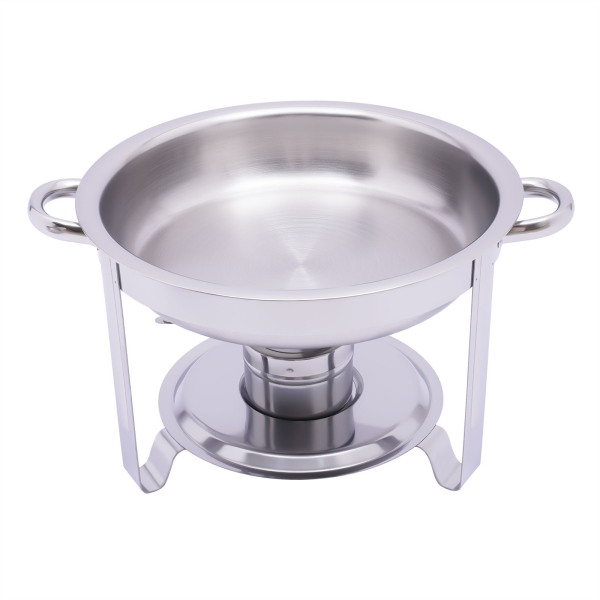 3,5L roestvrijstalen ronde vaatwasser buffetwarmerset met deksel voedselverwarmer 42 * 30 cm