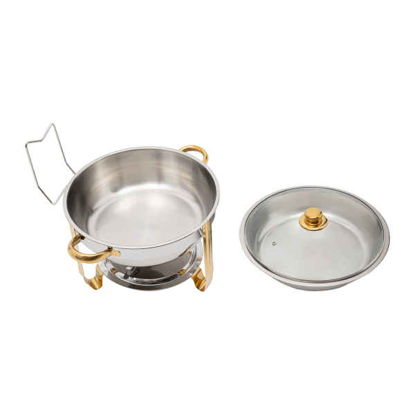 5 Qt Chafing Dish Buffetset RVS Ronde Chafers en Buffetverwarmers Sets Ronde Chafing Dish Buffetset voor Restaurants Cafetaria's 5 Qt Chafing Dish Buffetset RVS Ronde Chafers en Buffetverwarmers Sets Ronde Chafing Dish Buffetset voor Restaurants Cafetaria's
