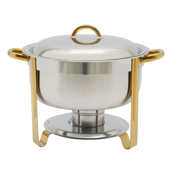 5L roestvrijstalen ronde voedselverwarmer Voedselverwarmer schotelverwarmercontainer