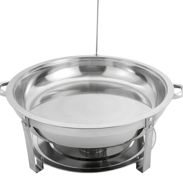 9L ronde roestvrijstalen plafondkoker voor buffetfeestcatering, zilver 59 x 30 cm 9L ronde roestvrijstalen plafondkoker voor buffetfeestcatering, zilver 59 x 30 cm
