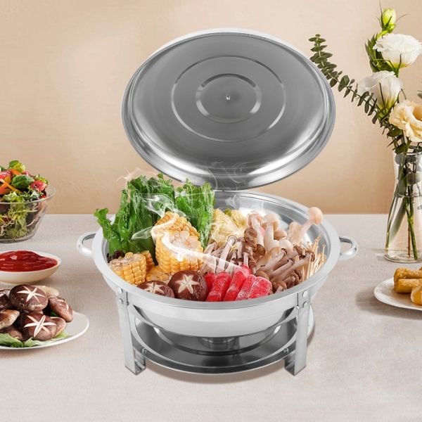 9L ronde roestvrijstalen plafondkoker voor buffetfeestcatering, zilver 59 x 30 cm 9L ronde roestvrijstalen plafondkoker voor buffetfeestcatering, zilver 59 x 30 cm