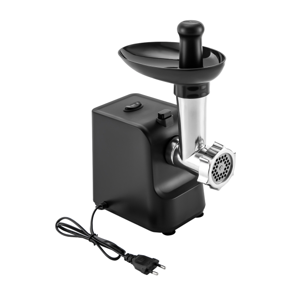 1000W elektrische vleesmolen, met accessoires voor worstmakers, zwart