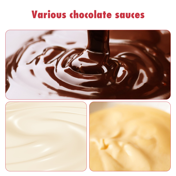 Chocolade Fontein Commerciële Hete Chocolade Fondue Toren 5 Tier 7 lb Grote Capaciteit Roestvrij Staal Chocolade Smeltende Verwarmingsmachine Chocolade Fontein Commerciële Hete Chocolade Fondue Toren 5 Tier 7 lb Grote Capaciteit Roestvrij Staal Chocolade Smeltende Verwarmingsmachine