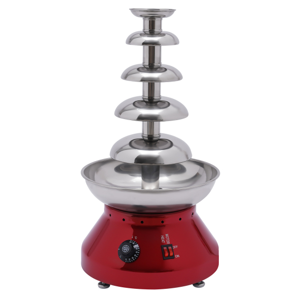 Chocolade Fontein Commerciële Hete Chocolade Fondue Toren 5 Tier 7 lb Grote Capaciteit Roestvrij Staal Chocolade Smeltende Verwarmingsmachine