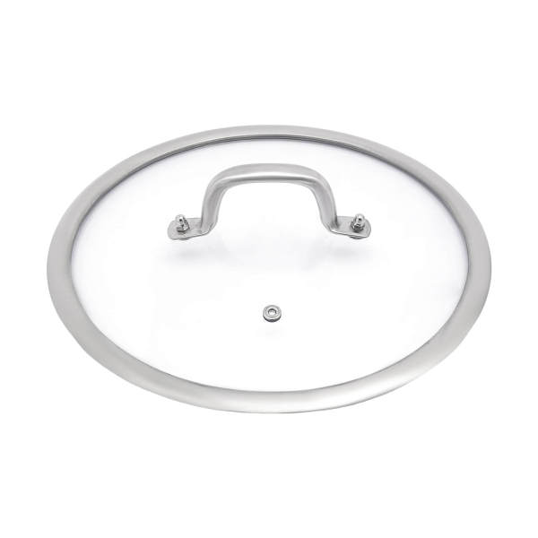 Chinese soeppan van 304 roestvrij staal met deksel - 2 soeplepels - 28 cm - voor inductiekookplaat