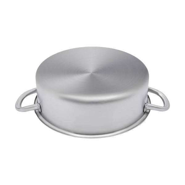 Chinese soeppan van 304 roestvrij staal met deksel - 2 soeplepels - 28 cm - voor inductiekookplaat Chinese soeppan van 304 roestvrij staal met deksel - 2 soeplepels - 28 cm - voor inductiekookplaat