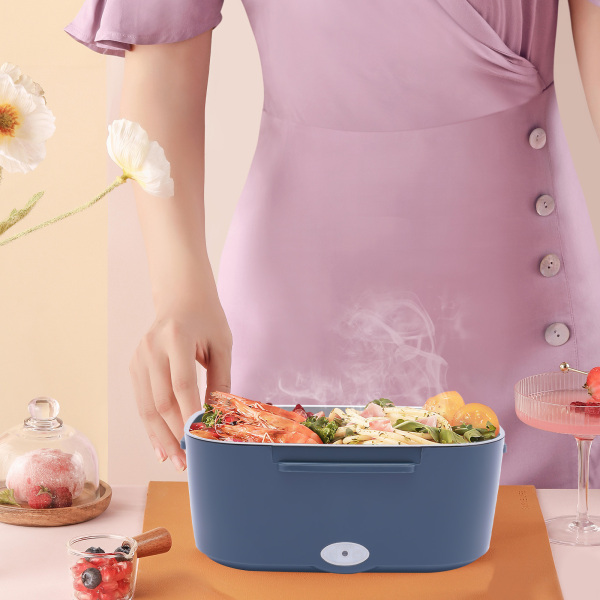 3-in-1 elektrische lunchbox, thermische lunchbox, 1,5 liter, draagbare voedselverwarmer met 2 compartimenten