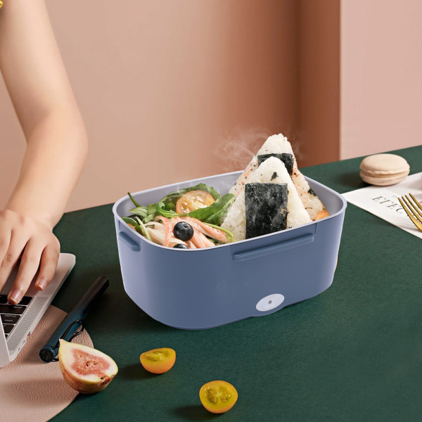 3-in-1 elektrische lunchbox, thermische lunchbox, 1,5 liter, draagbare voedselverwarmer met 2 compartimenten 3-in-1 elektrische lunchbox, thermische lunchbox, 1,5 liter, draagbare voedselverwarmer met 2 compartimenten