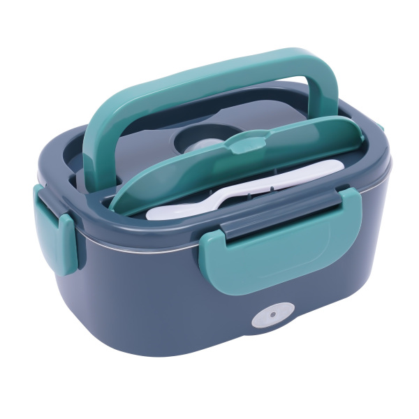 3-in-1 elektrische lunchbox, thermische lunchbox, 1,5 liter, draagbare voedselverwarmer met 2 compartimenten