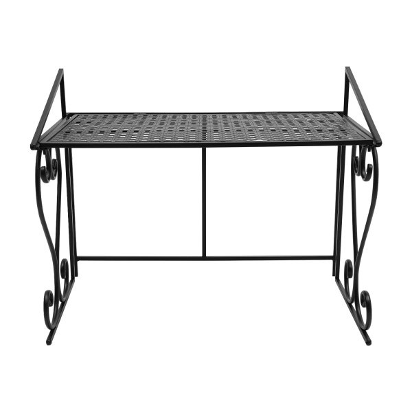 Magnetronplank, 2-laags ovenkeukenplank, stabiel metalen frame, magnetronplank 55x36x43cm