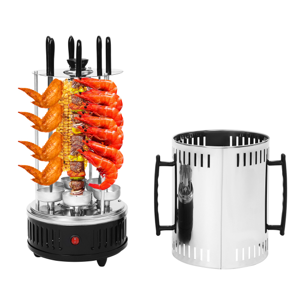 Verticale Elektrische Grill, Verticale Rotisserie, Roterende Elektrische Grillmachine, Efficiënt Verwarmen, 20*37.5cm