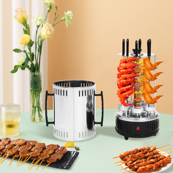 Verticale Elektrische Grill, Verticale Rotisserie, Roterende Elektrische Grillmachine, Efficiënt Verwarmen, 20*37.5cm