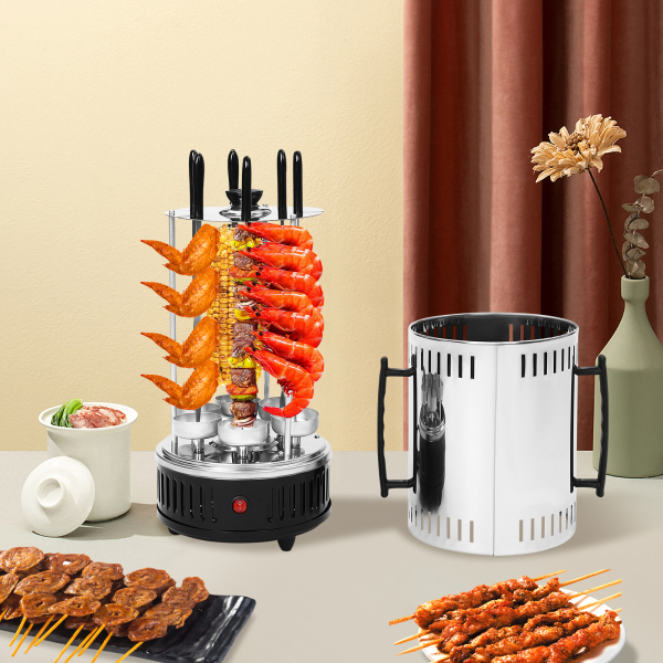 Verticale Elektrische Grill, Verticale Rotisserie, Roterende Elektrische Grillmachine, Efficiënt Verwarmen, 20*37.5cm