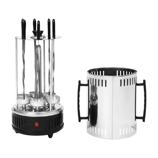 Verticale Elektrische Grill, Verticale Rotisserie, Roterende Elektrische Grillmachine, Efficiënt Verwarmen, 20*37.5cm