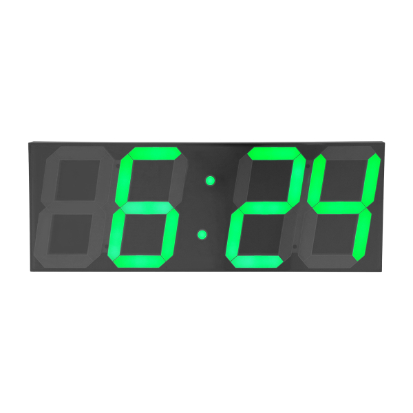 LED Digitale Klok, LED Wandklok, LED Digitale Klok met Afstandsbediening voor Woonkamers, Kantoren - Blauw Lettertype
