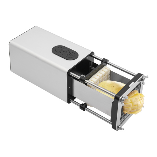 Frietsnijder, elektrische aardappelsnijder, elektrische frietsnijder(Zilver) Frietsnijder, elektrische aardappelsnijder, elektrische frietsnijder(Zilver)