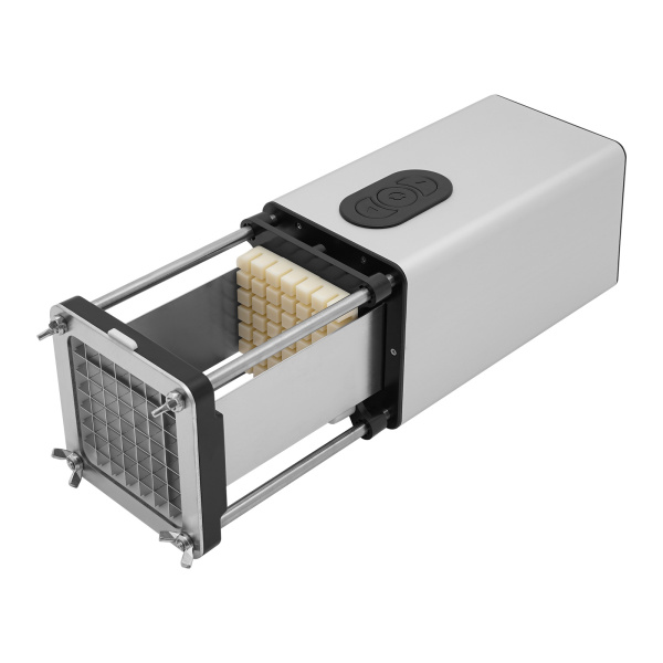 Frietsnijder, elektrische aardappelsnijder, elektrische frietsnijder(Zilver)