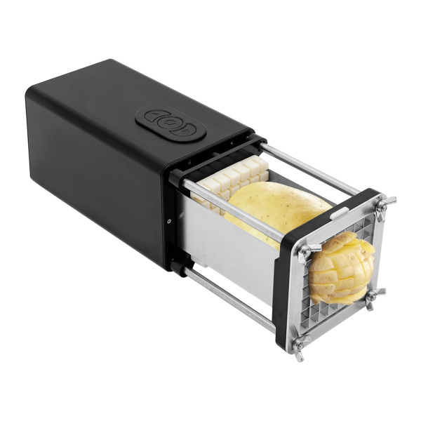 Frietsnijder, elektrische aardappelsnijder, elektrische frietsnijder(Zwart)