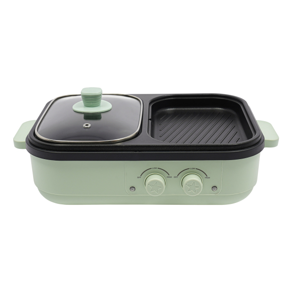 Elektrisch fornuis met grillzone, Multifunctioneel fornuis, 2-in-1 elektrisch fornuis, om te grillen, bakken, enz., 1300W Elektrisch fornuis met grillzone, Multifunctioneel fornuis, 2-in-1 elektrisch fornuis, om te grillen, bakken, enz., 1300W