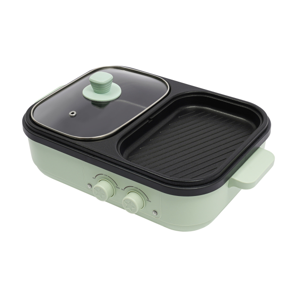 Elektrisch fornuis met grillzone, Multifunctioneel fornuis, 2-in-1 elektrisch fornuis, om te grillen, bakken, enz., 1300W Elektrisch fornuis met grillzone, Multifunctioneel fornuis, 2-in-1 elektrisch fornuis, om te grillen, bakken, enz., 1300W