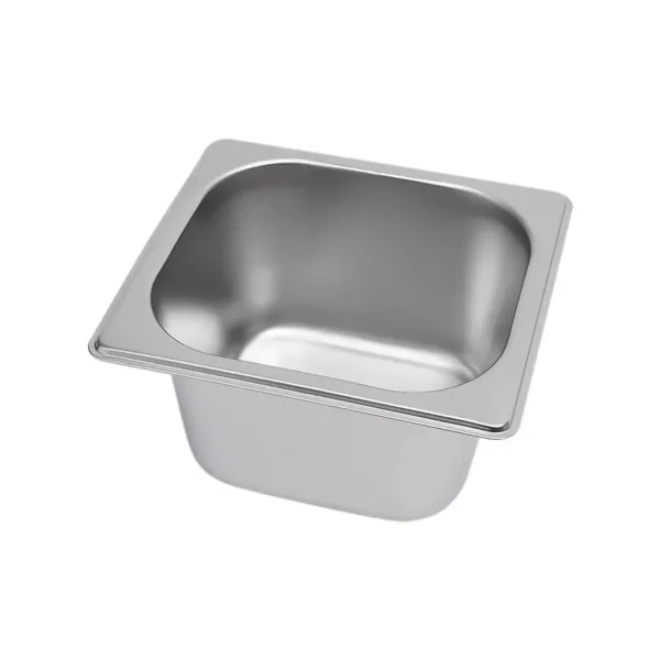 RVS GN-bakplank met 5 GN-bak met deksel, vaatwasmachinebestendig RVS GN-bakplank met 5 GN-bak met deksel, vaatwasmachinebestendig