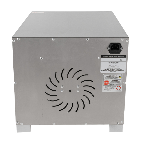 RVS Voedseldroger met Recepten 6 Bakken LED Display 35°-75°C 700W Zilver