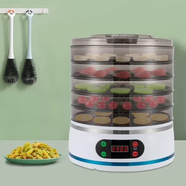 5 lagen huishoudelijke fruit- en groentedroger Voedseldroger Dehydrator voor voedsel en schokkerig fruit