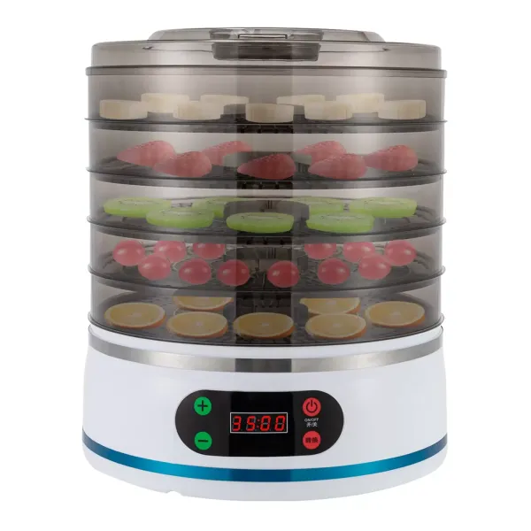 5 lagen huishoudelijke fruit- en groentedroger Voedseldroger Dehydrator voor voedsel en schokkerig fruit