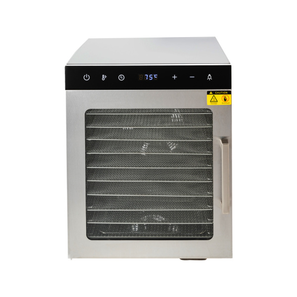 10-laags volledig roestvrijstalen dehydrator met instelbare temperatuurregeling van 86-194 ° F 10-laags volledig roestvrijstalen dehydrator met instelbare temperatuurregeling van 86-194 ° F