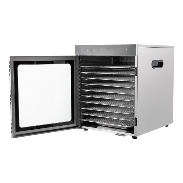10-laags volledig roestvrijstalen dehydrator met instelbare temperatuurregeling van 86-194 ° F