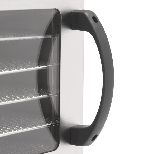 Voedseldroogmachine 8 dienbladen roestvrij staal, 400 W, 30-90 ° C temperatuurregelaar, 24 uur timer