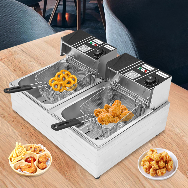 220V 12L Commerciële Friteuse, Grote Capaciteit Friteuse, Elektrische Friteuse