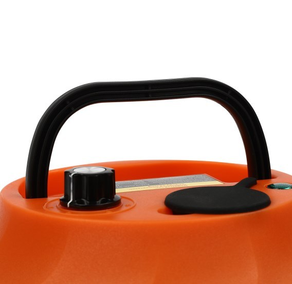 Stoomreiniger, 1600W, hogedrukstoomreiniger, autostoomreiniger, 6 versnellingen, verstelbaar, oranje