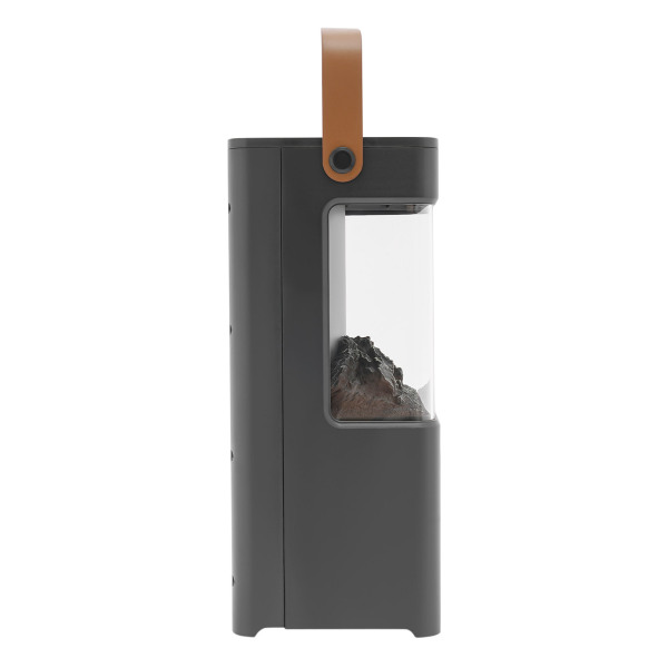 3D-simulatie open haardverwarmer met afstandsbediening voor slaapkamer (zwart)