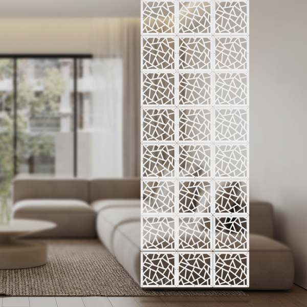 24 stuks 29*29cm hangende kamerverdeler, decoratieve wandschermpanelen, holle ontwerpschermpanelen 24 stuks 29*29cm hangende kamerverdeler, decoratieve wandschermpanelen, holle ontwerpschermpanelen