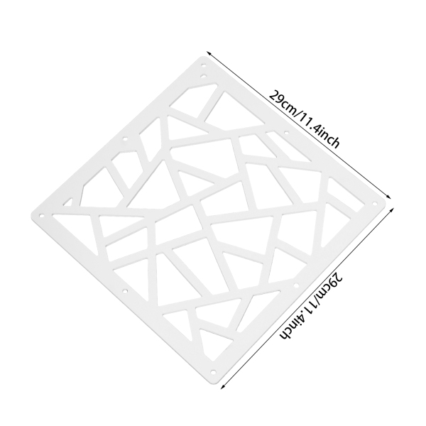 24 stuks 29*29cm hangende kamerverdeler, decoratieve wandschermpanelen, holle ontwerpschermpanelen