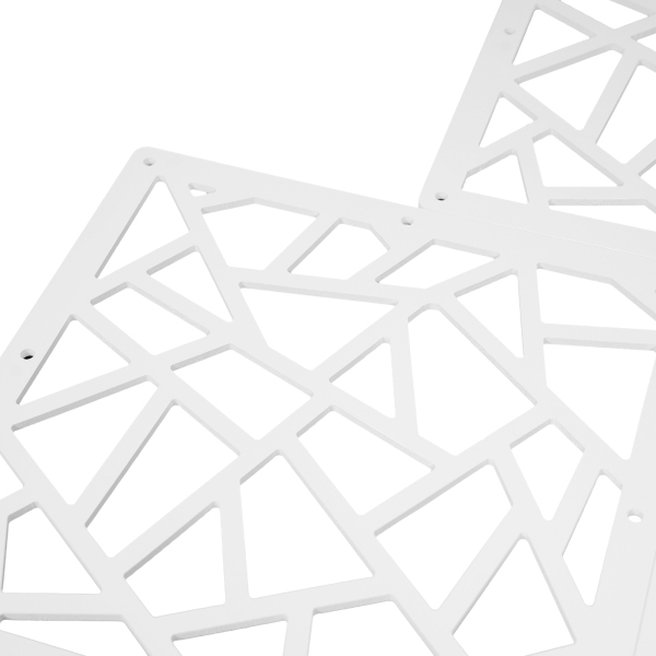 24 stuks 29*29cm hangende kamerverdeler, decoratieve wandschermpanelen, holle ontwerpschermpanelen