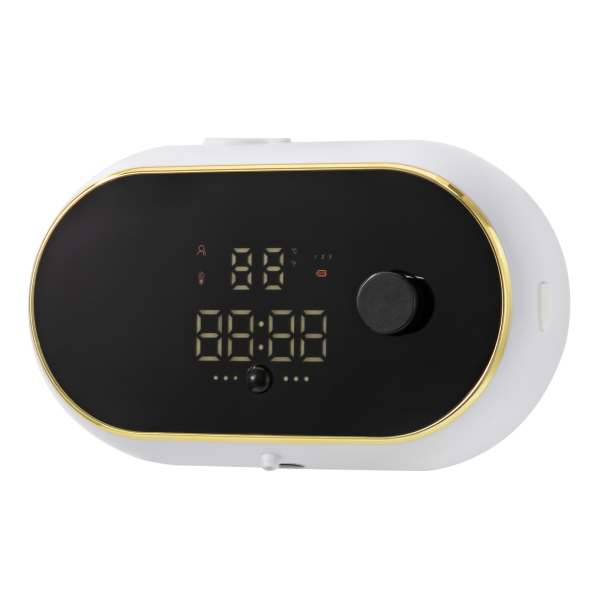 Automatische zeepdispenser Wandmontage Witte zeepdispenser met temperatuur- en tijdweergave