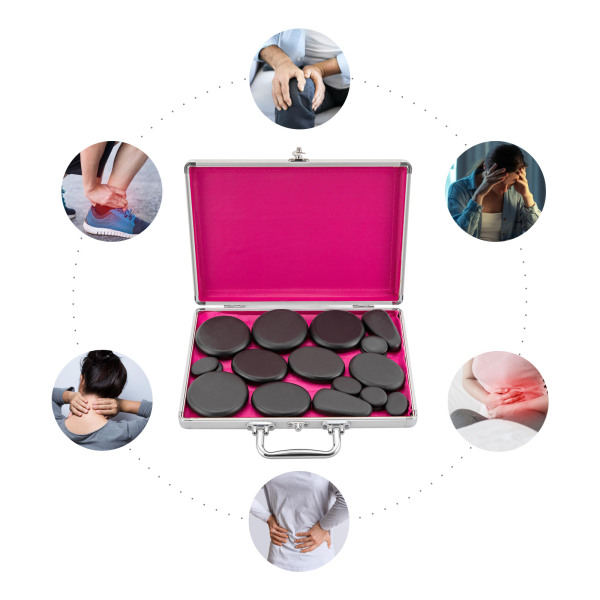 Hete stenen voor massage Massagestenen Rotsen voor thuis Spa Opwarming Ontspannende pijnverlichting voor professionele sporttherapeuten Thuiszorg Hete stenen voor massage Massagestenen Rotsen voor thuis Spa Opwarming Ontspannende pijnverlichting voor professionele sporttherapeuten Thuiszorg