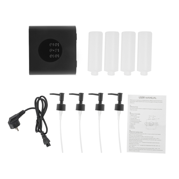 Massageolieverwarmer met olieflesdispensers, elektrische massageolieverwarmer, massageolieverwarmer - dubbele fles zwart Massageolieverwarmer met olieflesdispensers, elektrische massageolieverwarmer, massageolieverwarmer - dubbele fles zwart