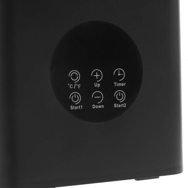 Massageolieverwarmer met olieflesdispensers, elektrische massageolieverwarmer, massageolieverwarmer - dubbele fles zwart