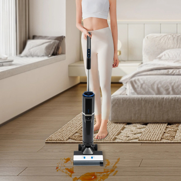 Draadloze stofzuiger, nat-/droogstofzuiger met éénstapsreiniging, slim scherm en gesproken aanwijzingen Draadloze stofzuiger, nat-/droogstofzuiger met éénstapsreiniging, slim scherm en gesproken aanwijzingen