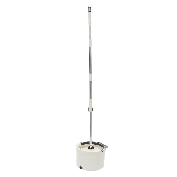 Spin Mop en Emmer, Spin Mop en Emmer Kit voor Thuis, Spinning Mop Emmer Kit - Wit/Zwart Spin Mop en Emmer, Spin Mop en Emmer Kit voor Thuis, Spinning Mop Emmer Kit - Wit/Zwart