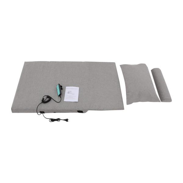 Elektrisch ondersteund wekapparaat, elektrisch verwarmd matras, bedrugleuning, elektrisch optillende rugleuning - grijs Elektrisch ondersteund wekapparaat, elektrisch verwarmd matras, bedrugleuning, elektrisch optillende rugleuning - grijs