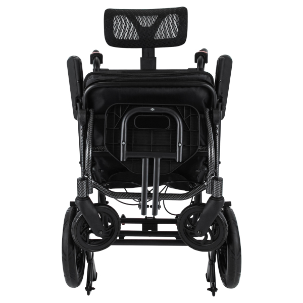 AC976LG(12)-46 Liggende rolstoelen, opvouwbare transportrolstoel voor senioren, liggende rolstoel voor volwassenen