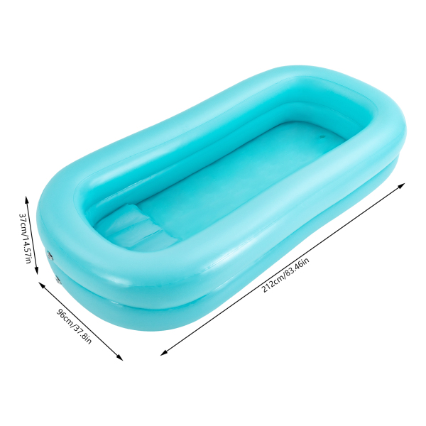Draagbare opblaasbare badkuip aan het bed, PVC opblaasbare badkuip Opvouwbare badkuip aan het bed douchesysteem met waterzak en hoofddouche